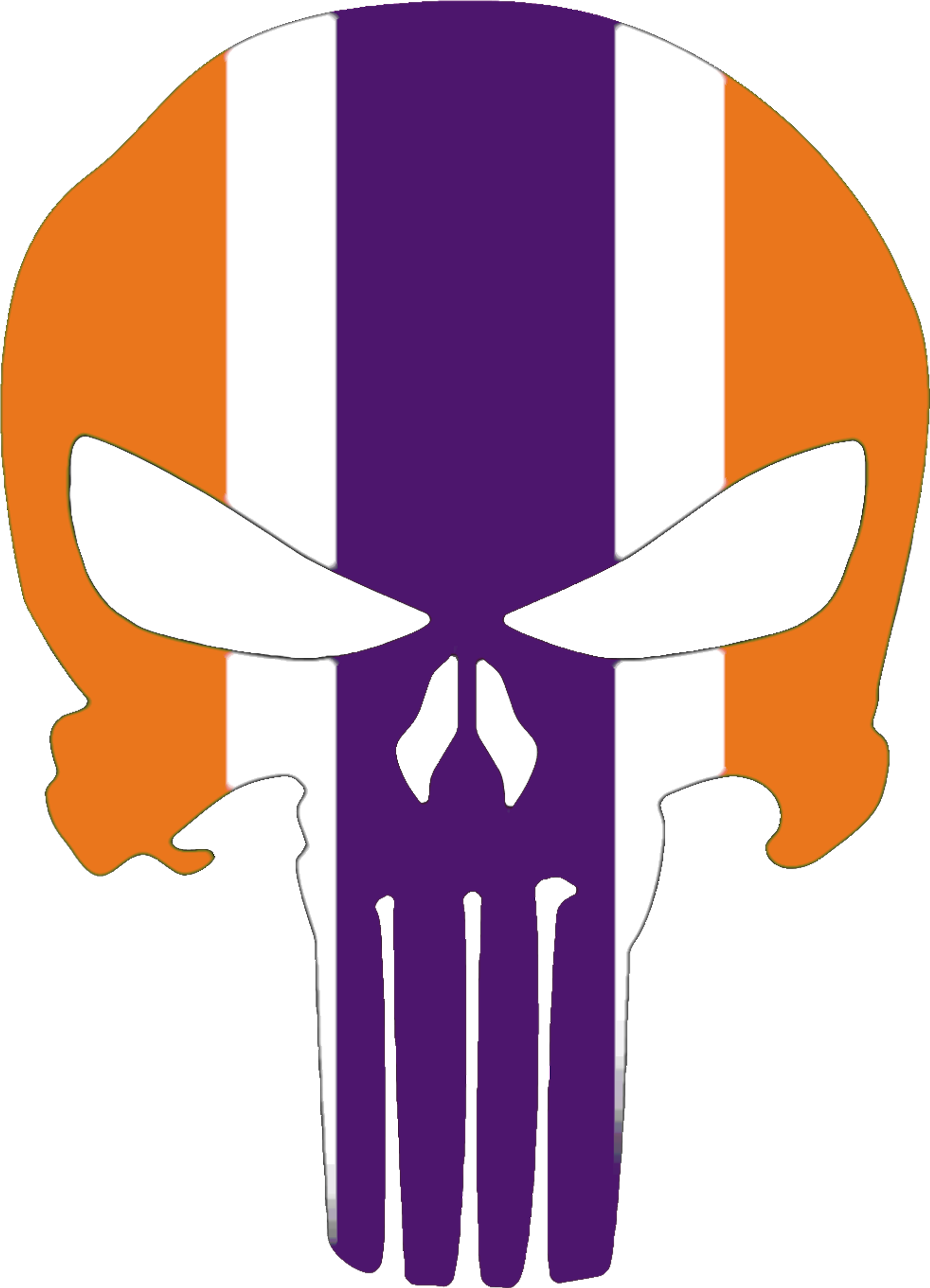 Library Of Skull Player Football Banner Png Files - Logo Cool Clemson Football Clipart (2113x2770), Png Download