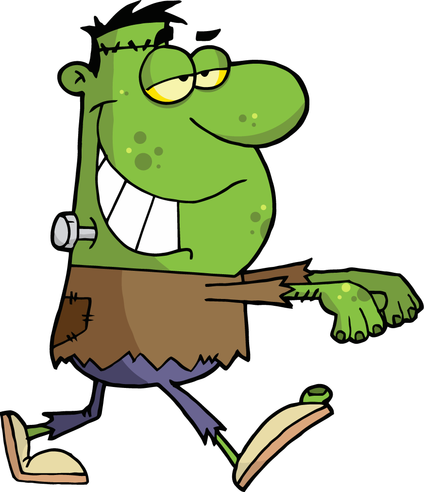 Card Wizard - Funny Frankenstein Clipart - Png Download (873x1012), Png Download