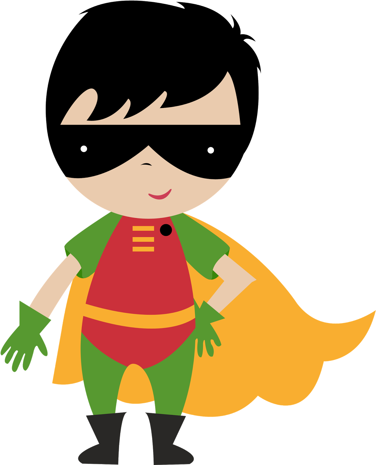 Baby Superheroes Clipart Png Super Heroes Clipart- - Boy Superhero Clipart Png Transparent Png (1260x1559), Png Download