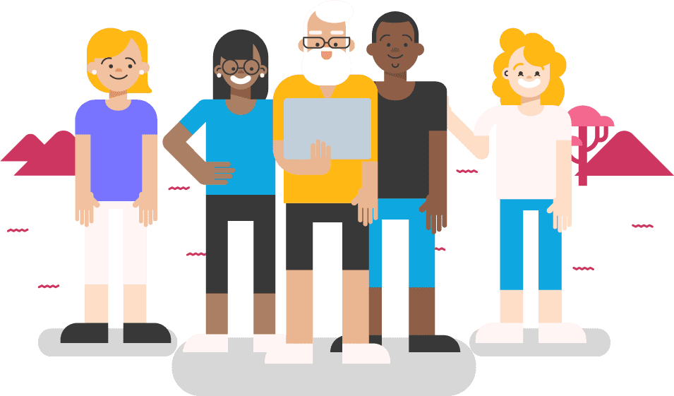 Social Group Cartoon Png Clipart (955x561), Png Download