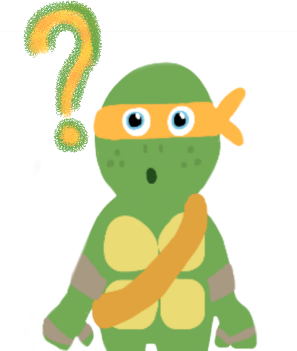 Mikey Thinks About Someone But We Don"t Know 😝🐢 - Cartoon Clipart (946x1182), Png Download