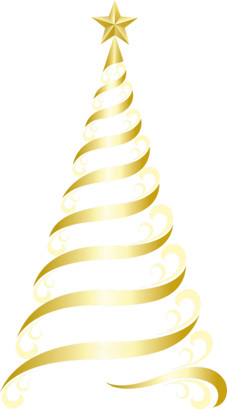 Christmas Tree Vector Png Clipart (445x800), Png Download