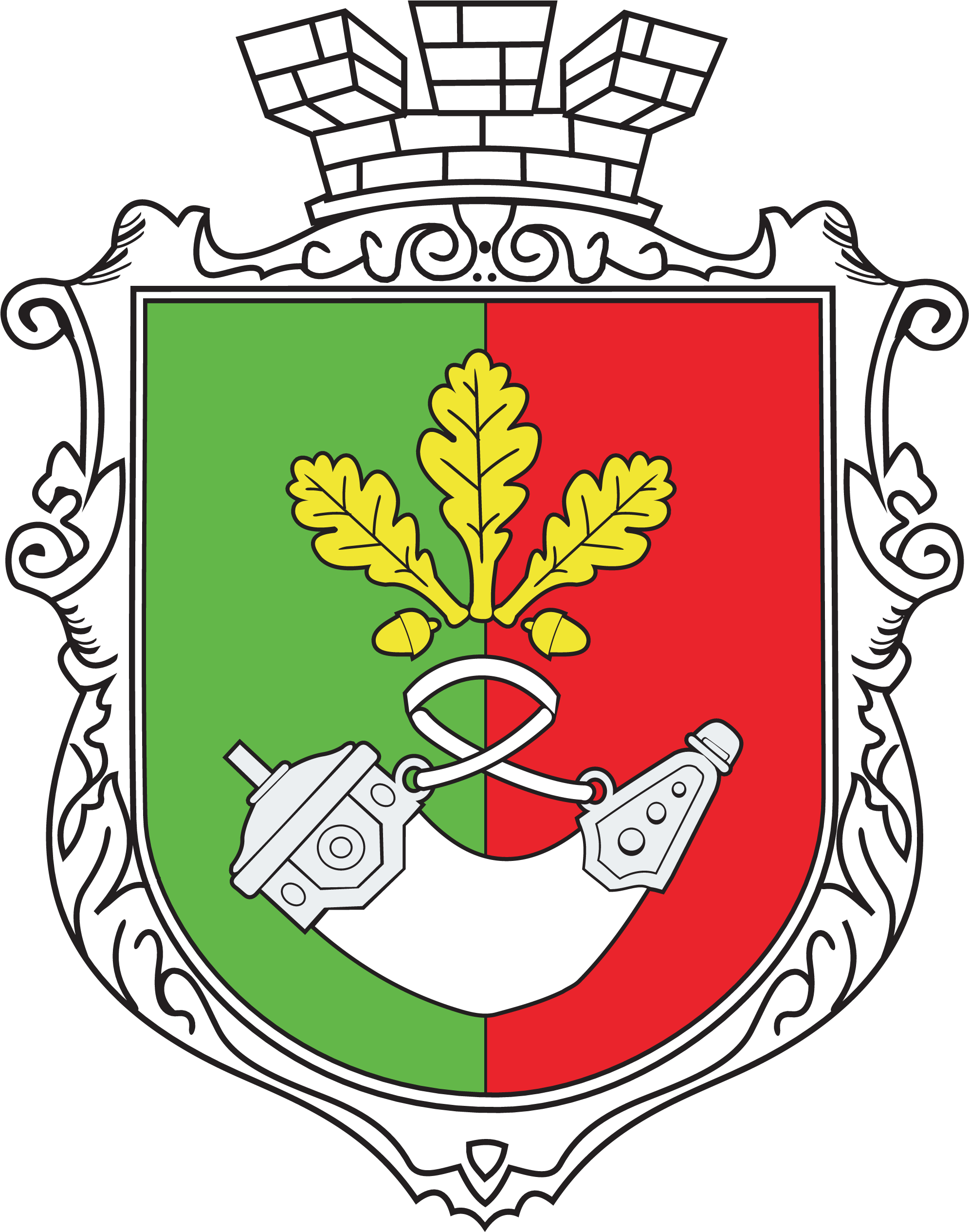 Coat Of Arms Of The City Of Krivoy Rog - Герб Кривого Рога Вектор Clipart (2000x2532), Png Download