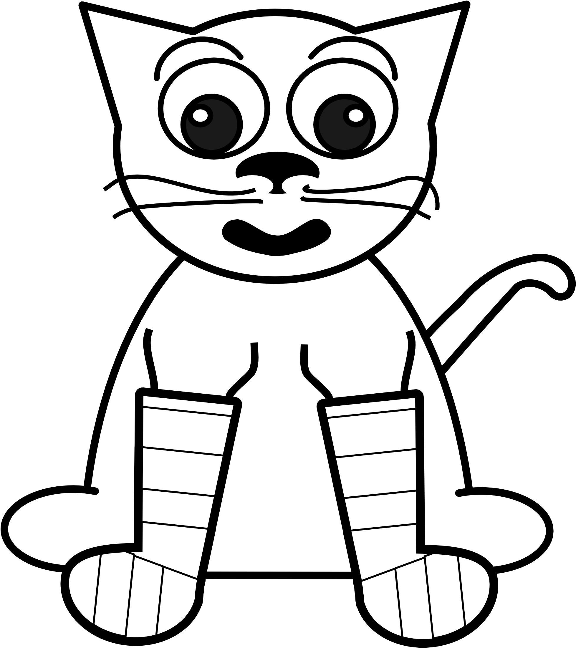 Rainbow Black And White - Clipart Sock - Png Download (1979x2224), Png Download