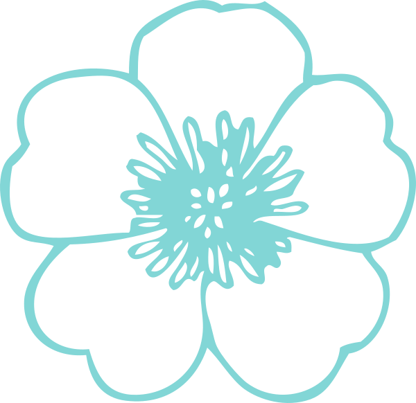Drawing Of Simple Flowers Clipart (600x582), Png Download