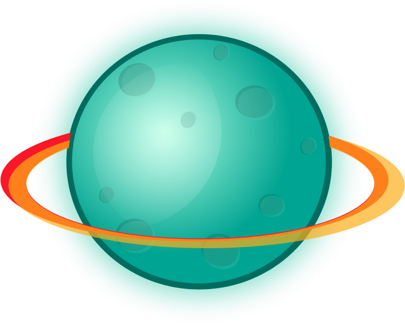 Cartoon Planet Clipart Kid - Transparent Background Planet Clipart - Png Download (800x656), Png Download
