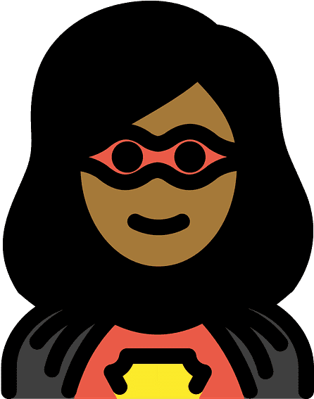 Woman Superhero Emoji Clipart - Charing Cross Tube Station - Png Download (800x800), Png Download