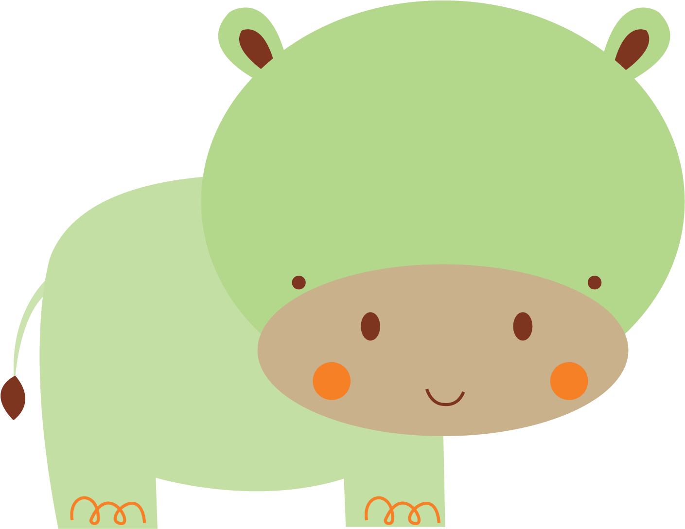 Animal Safari Cute Png Clipart (1500x1500), Png Download