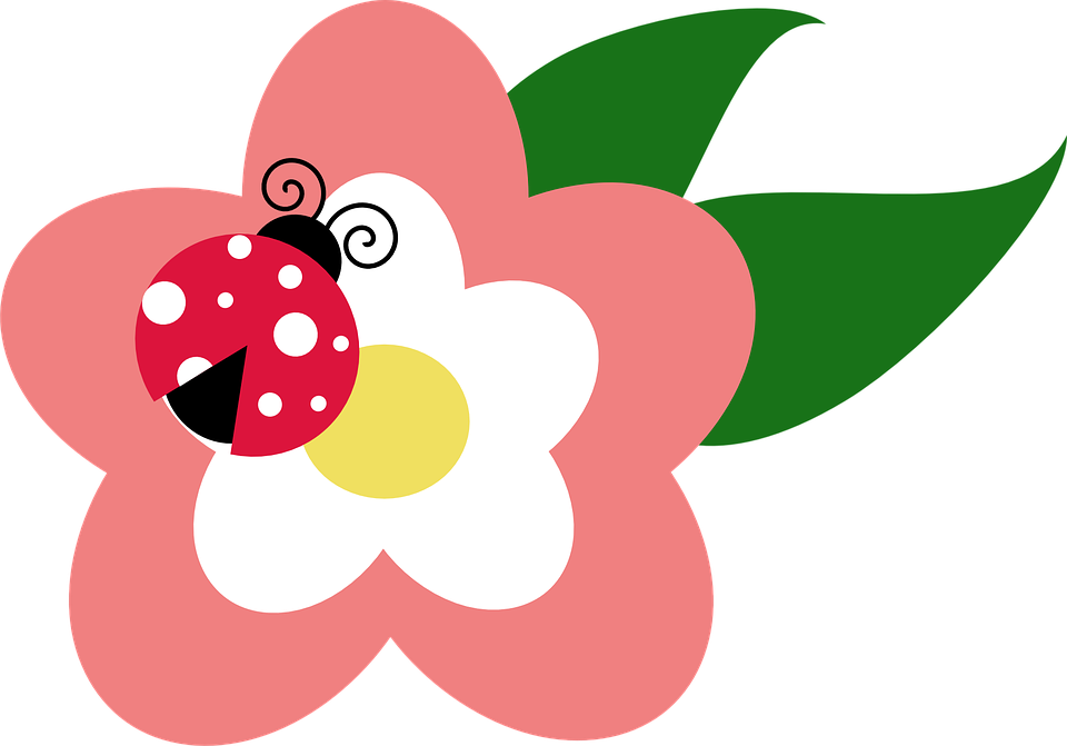 Cute Flower Clipart Pink - Png Download (960x671), Png Download