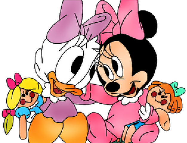 Baby Minnie Mouse And Daisy Duck Clipart (640x480), Png Download
