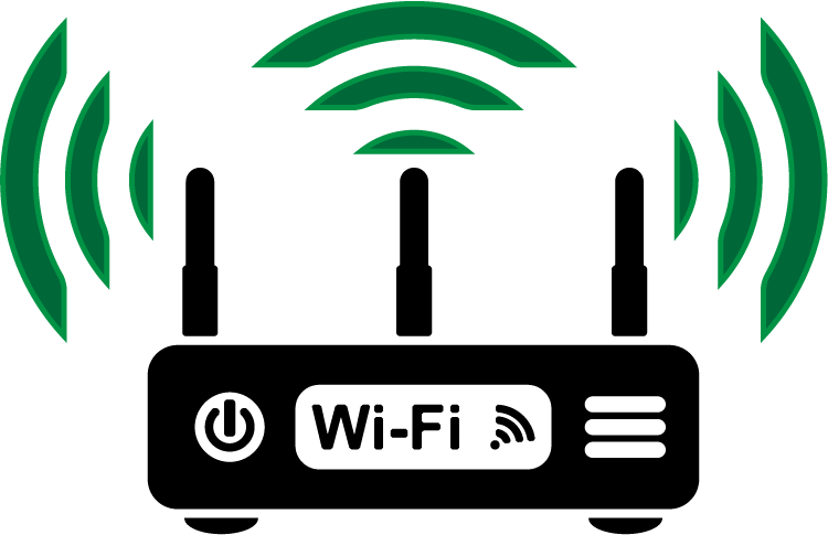 Wifi Router Cartoon Clipart (750x485), Png Download