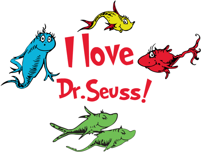 I Love Dr Seuss, Fish Svg,dr Seuss Svg,dr Seuss Gift, - Dr Seuss Shirt Svg Clipart (690x690), Png Download