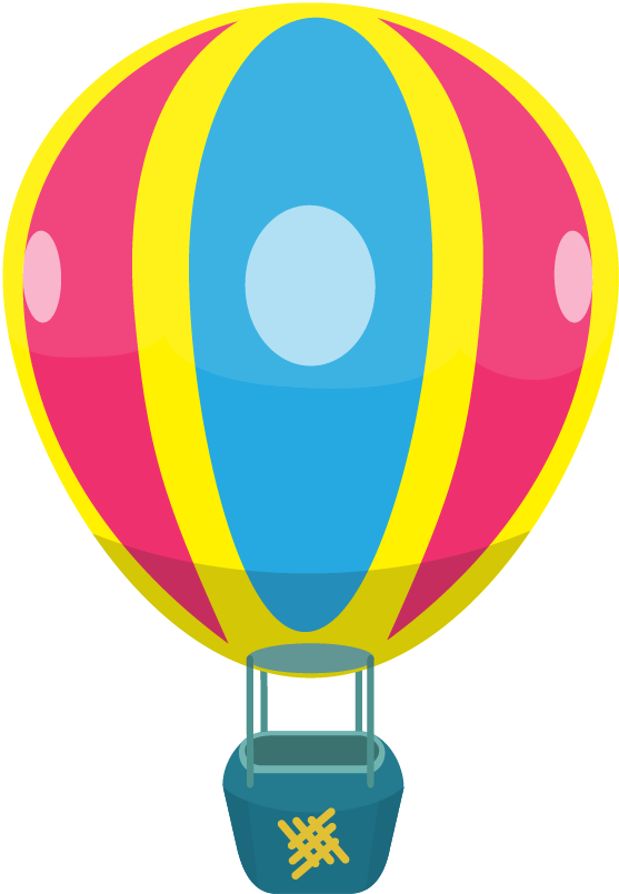 Hot Air Balloon Clipart (557x805), Png Download
