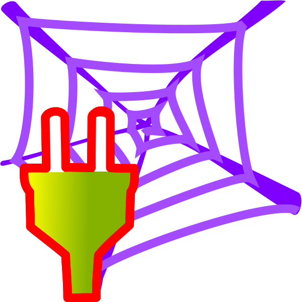 Socket Electric Clipart Png For Web - Spider Man Web Black Transparent Png (600x600), Png Download