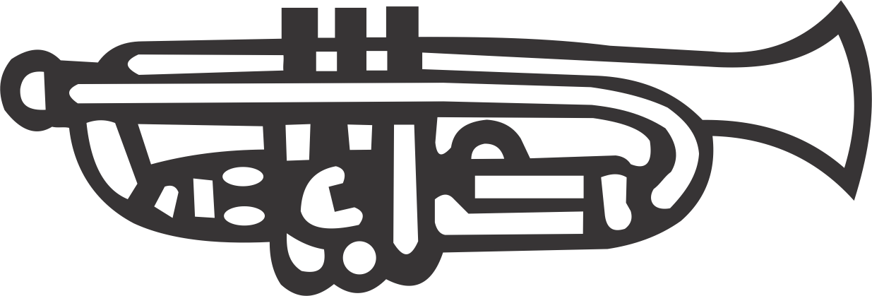 Trumpet Clipart (1235x419), Png Download