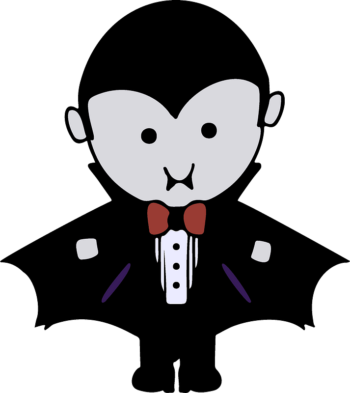 Chibi Dracula Clipart - Cute Halloween Costumes Png Transparent Png (713x800), Png Download