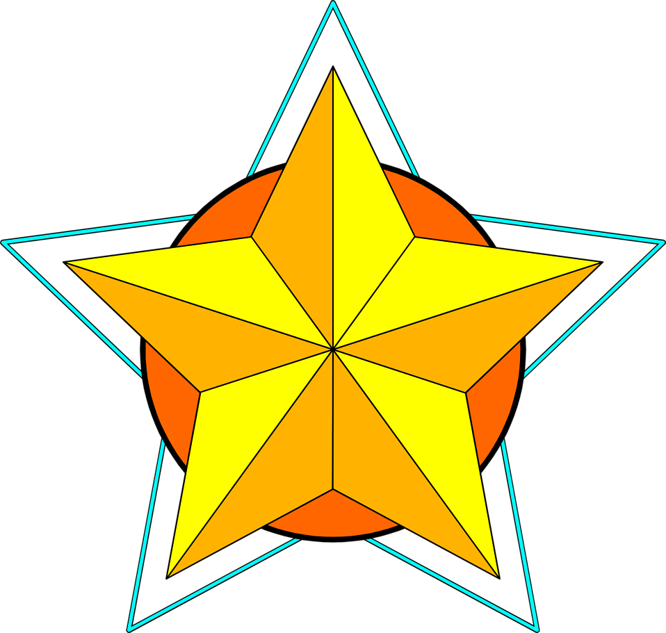 Star Objects Clipart Picture Black And White Stock - Png Download (958x911), Png Download