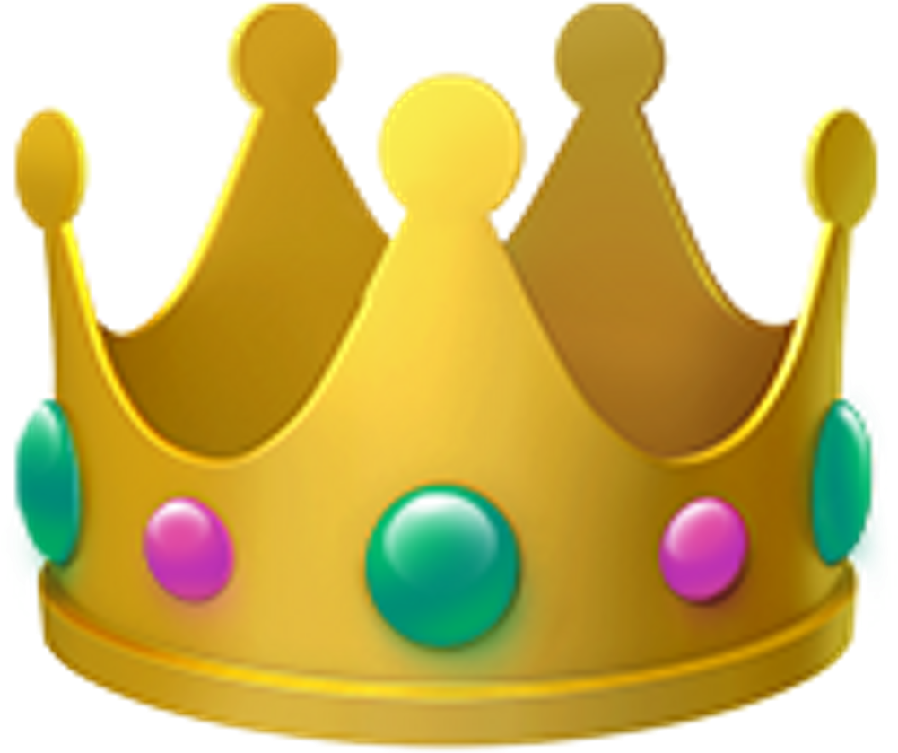 Drawn Crown Emoji - Transparent Background Crown Emoji Clipart (1024x1024), Png Download