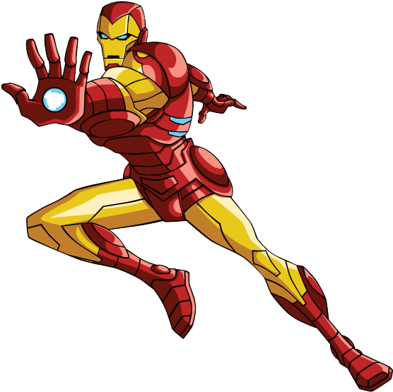Iron Spiderman Clipart Cartoon - Iron Man Clipart - Png Download (571x570), Png Download