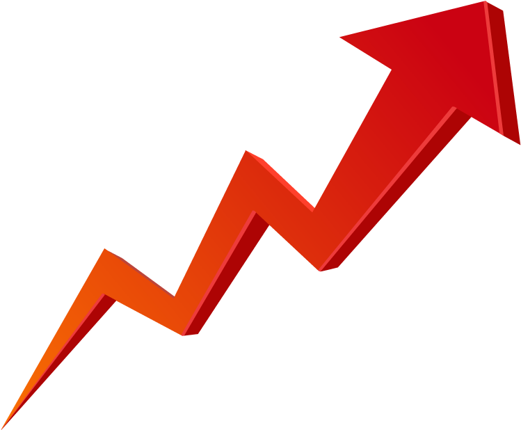 Png Arrow Going Up Clipart (778x647), Png Download