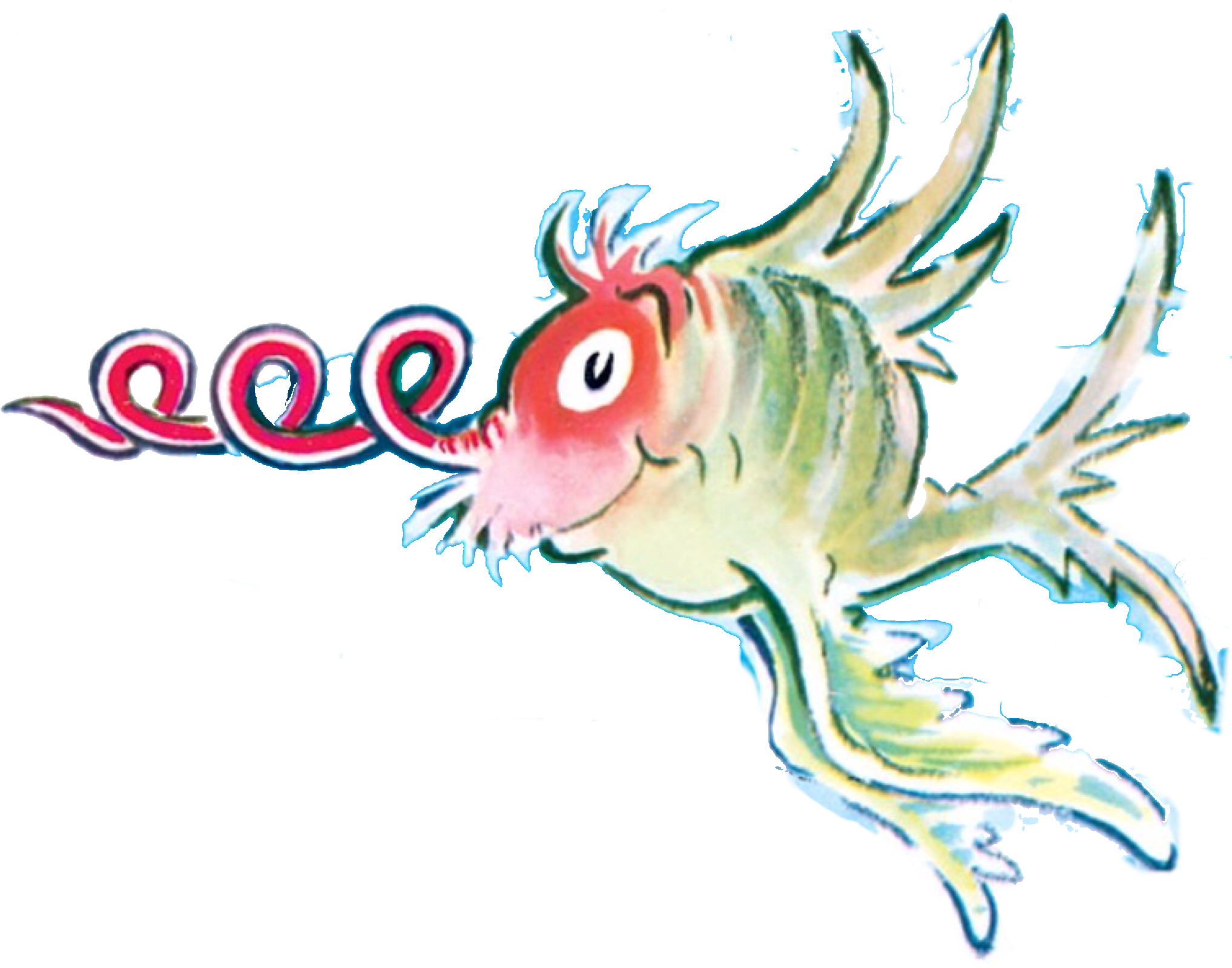 Seuss Wiki - Fish Dr Seuss Mcelligot's Pool Clipart (2048x1598), Png Download