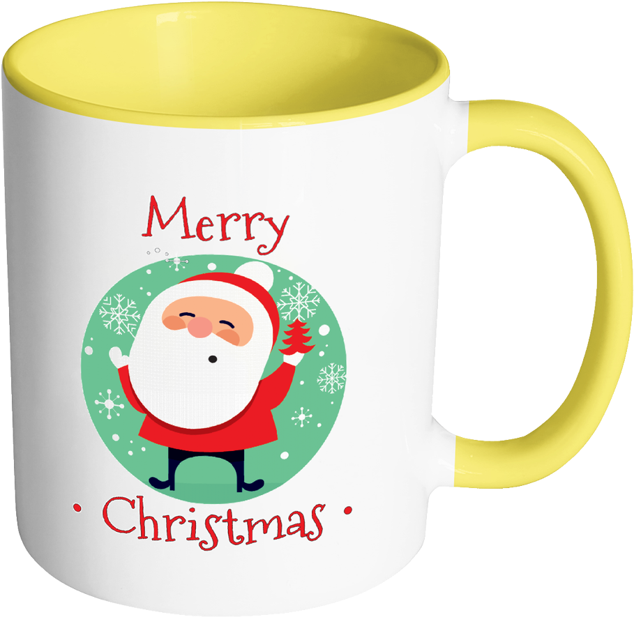 Merry Christmas Ceramic - Christmas Coffee Mug Transparent Background Clipart (909x885), Png Download
