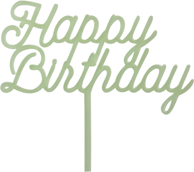 Transparent Happy Birthday Vintage Png - Calligraphy Clipart (683x606), Png Download