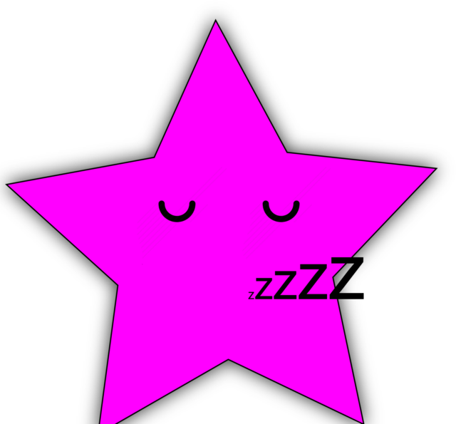 Sleeping Hygiene - Clipart Shapes For Kids Stars - Png Download (640x595), Png Download