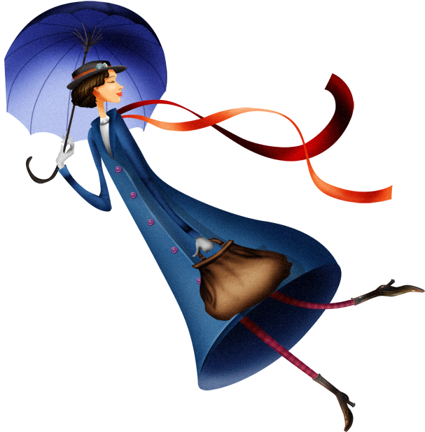 Kite Clipart Mary Poppins - Mary Poppins Desenhos - Png Download (800x800), Png Download