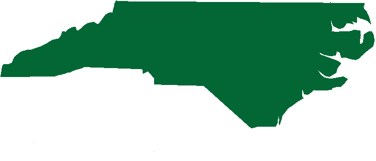 North Carolina U - North Carolina Map Blue Clipart (800x457), Png Download