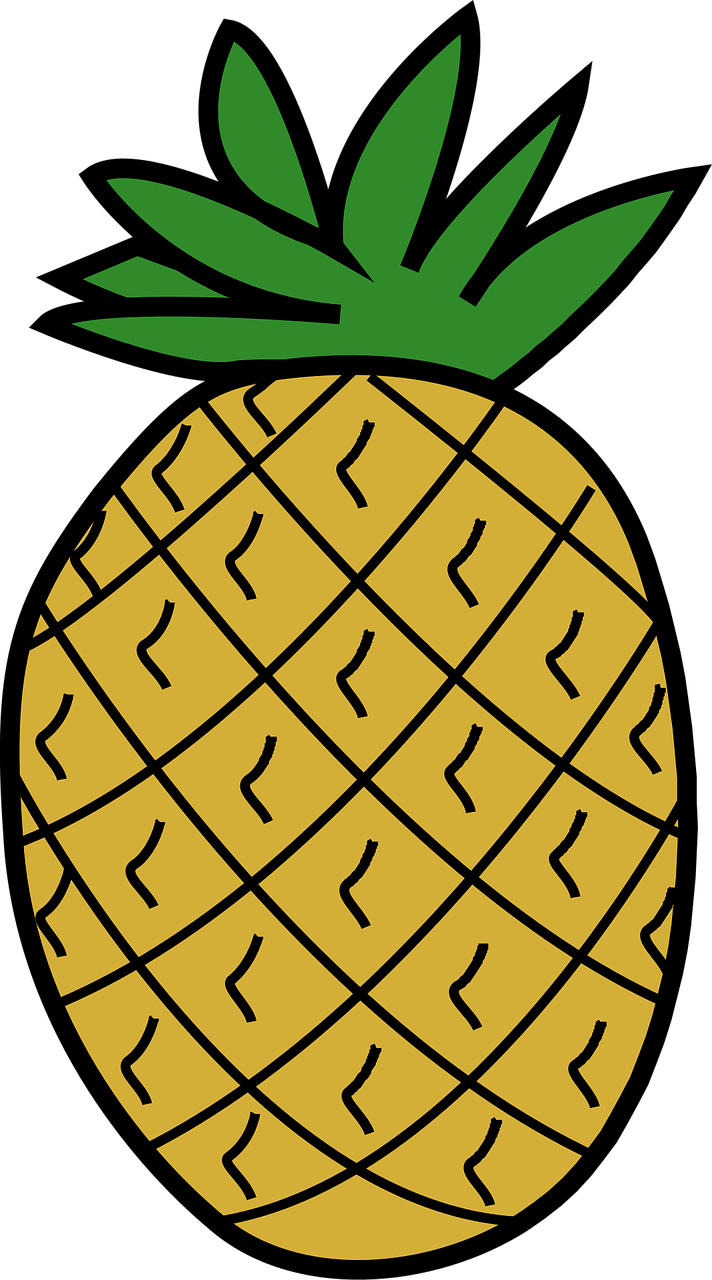Transparent Tree Ananas Food Fruit Clipart For Nature - Clipart Picture Of A Pineapple - Png Download (600x1078), Png Download