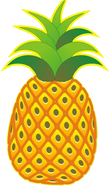 Pineapple Png Download - Pineapple Cartoon Png Clipart (650x609), Png Download