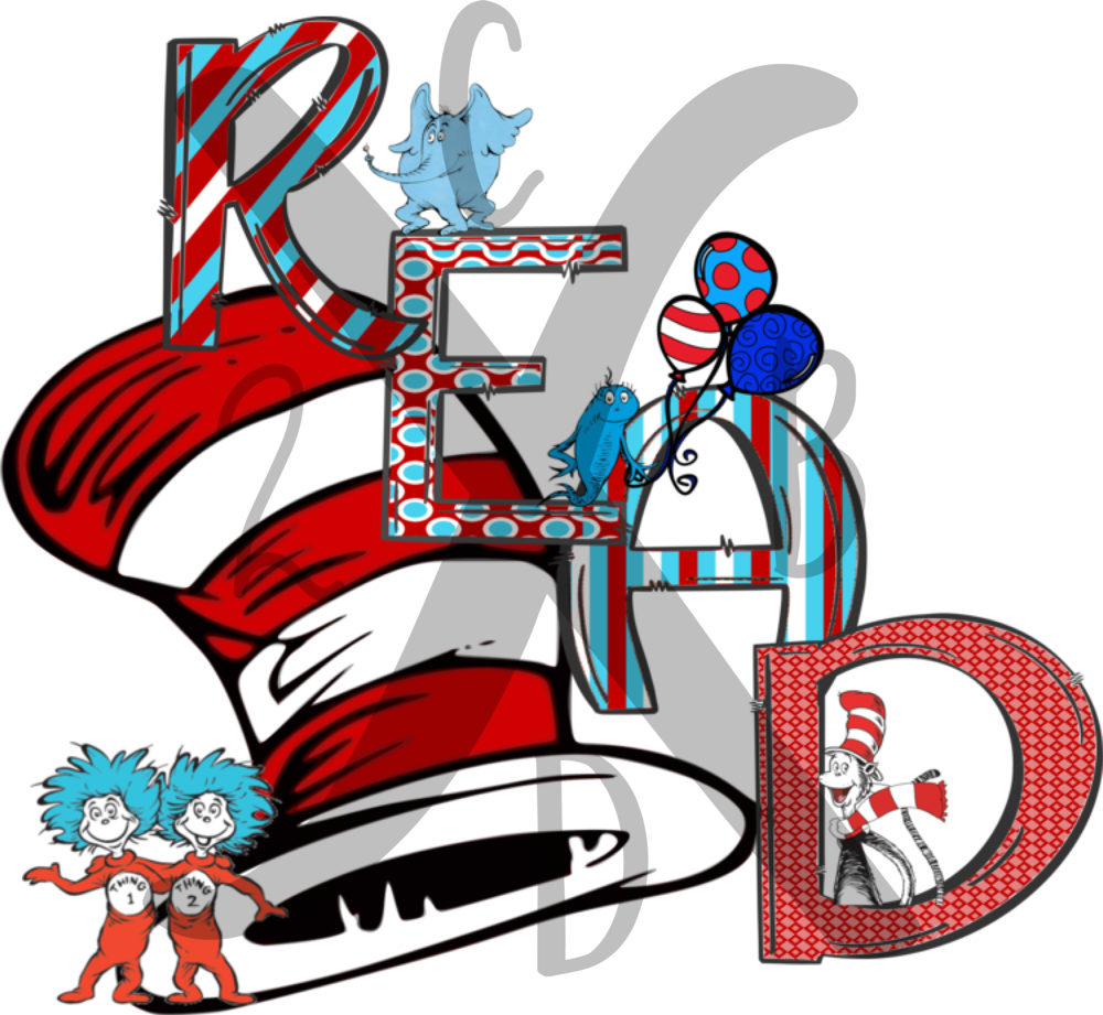 Readdrseuss Clipart (1000x921), Png Download