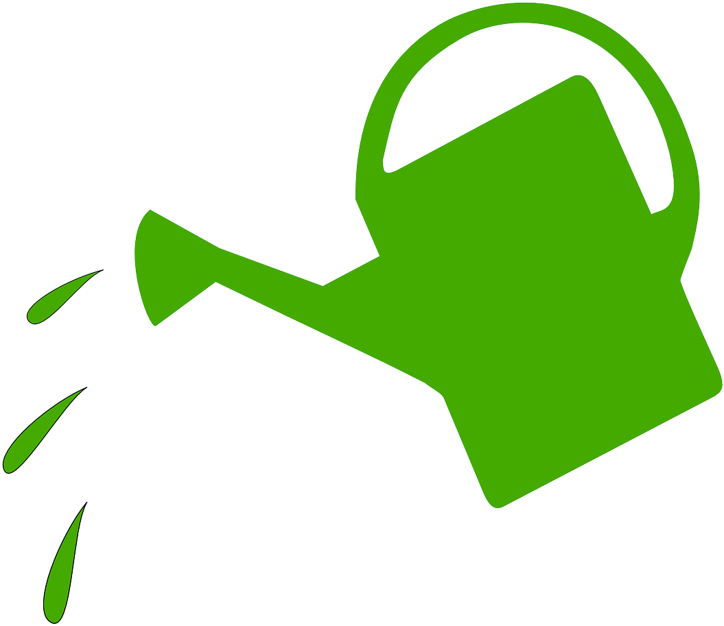 20180111e Pixabay - Com - Watering Can Clipart - Png Download (1085x945), Png Download