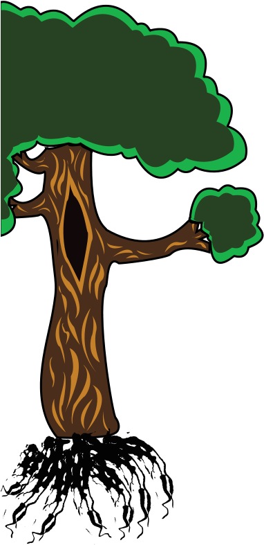 Free Tree Clipart (393x800), Png Download