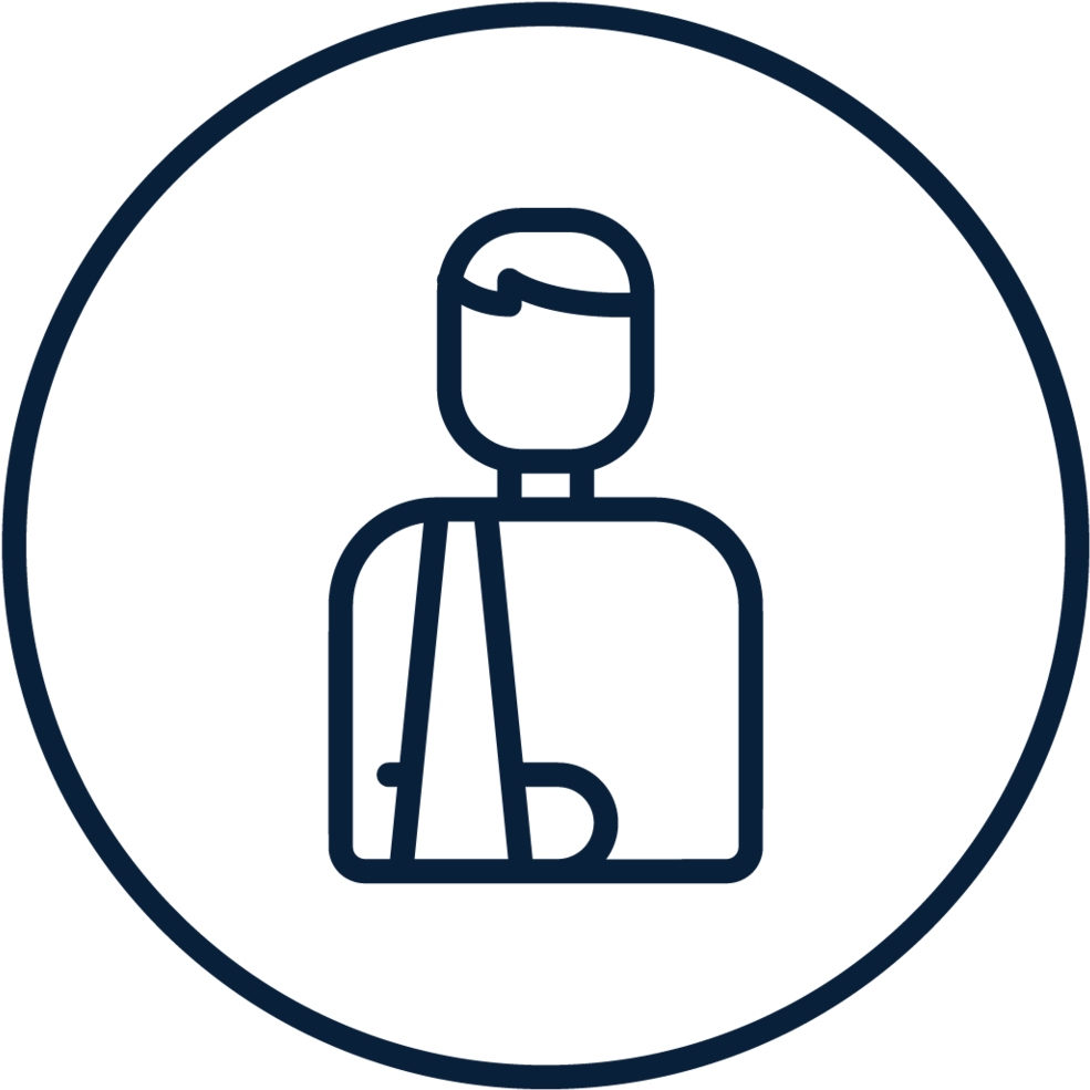 Personal Injury - Circle Clipart (1000x1000), Png Download