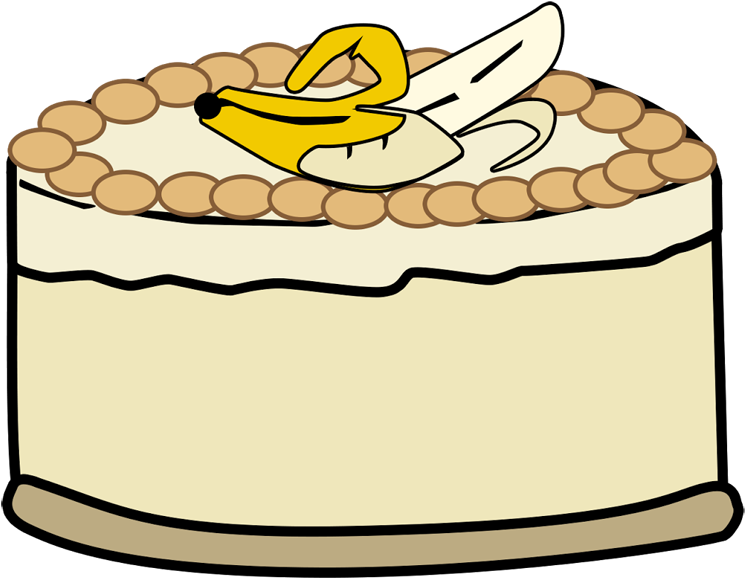 Tiptoe Clipart Banana - Banana Cake Cute Clipart - Png Download (800x800), Png Download