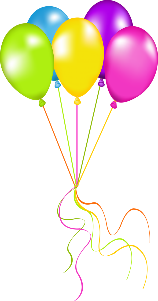 Balloons 3d Clipart , Png Download - Happy Birthday Baloons Clipart Transparent Png (675x1280), Png Download