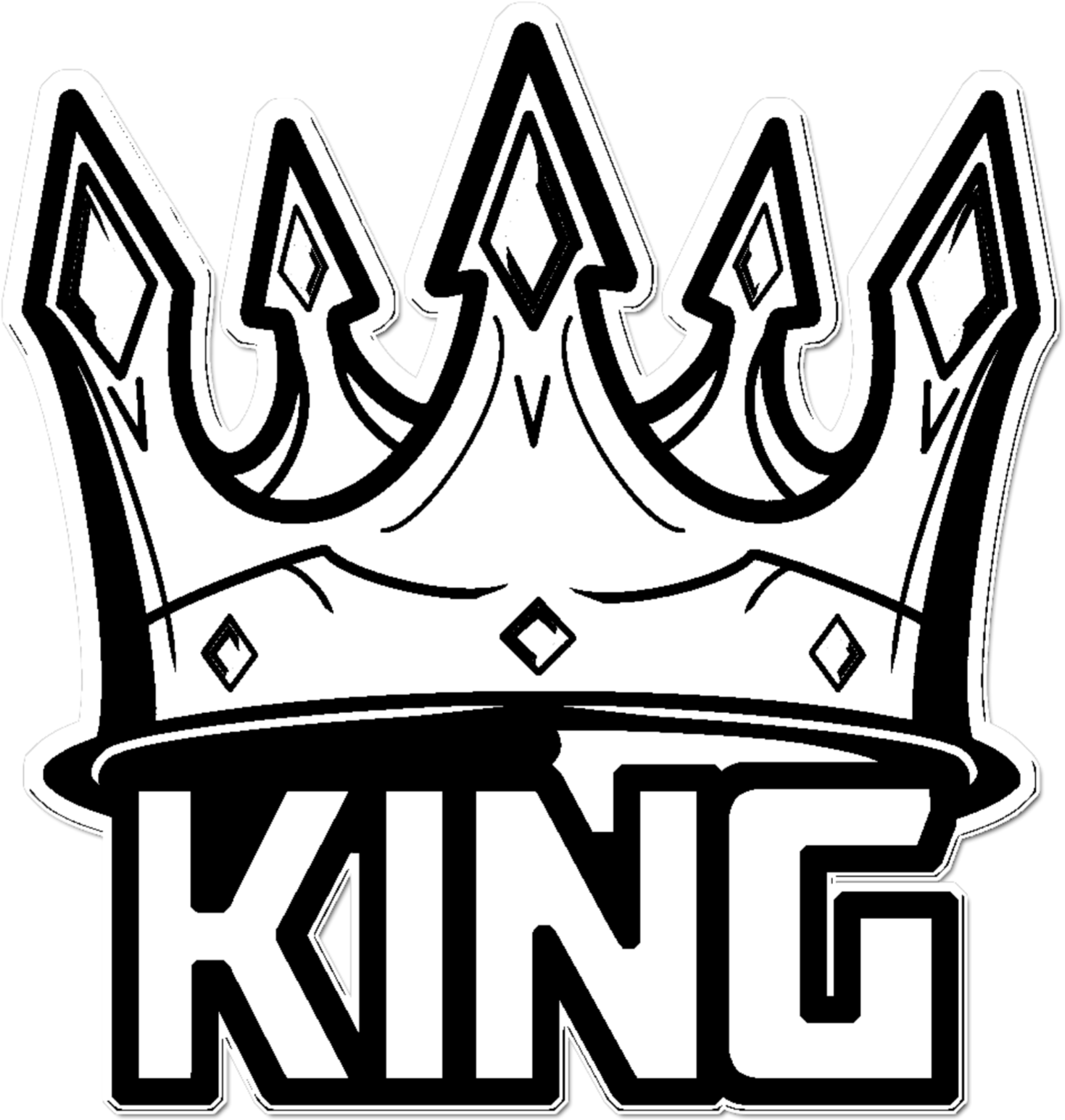 Download Transparent King Crown Clipart Black And White King Crown