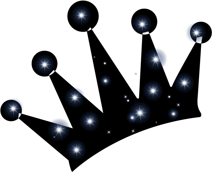 Transparent Silhouette Clipart Of Black - Crown Png (690x560), Png Download