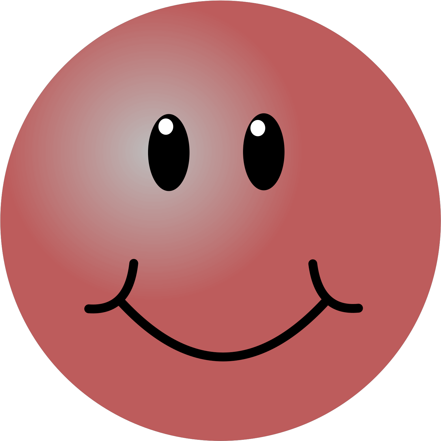 Smiley Face Png Blue Clipart (1600x1600), Png Download