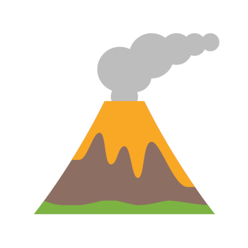 Transparent Background Volcano Clipart - Png Download (900x900), Png Download