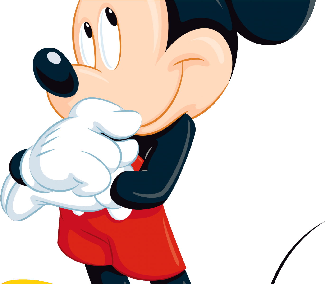 Transparent Sad Kid Png - Gif Mickey Mouse Png Clipart (1371x1201), Png Download
