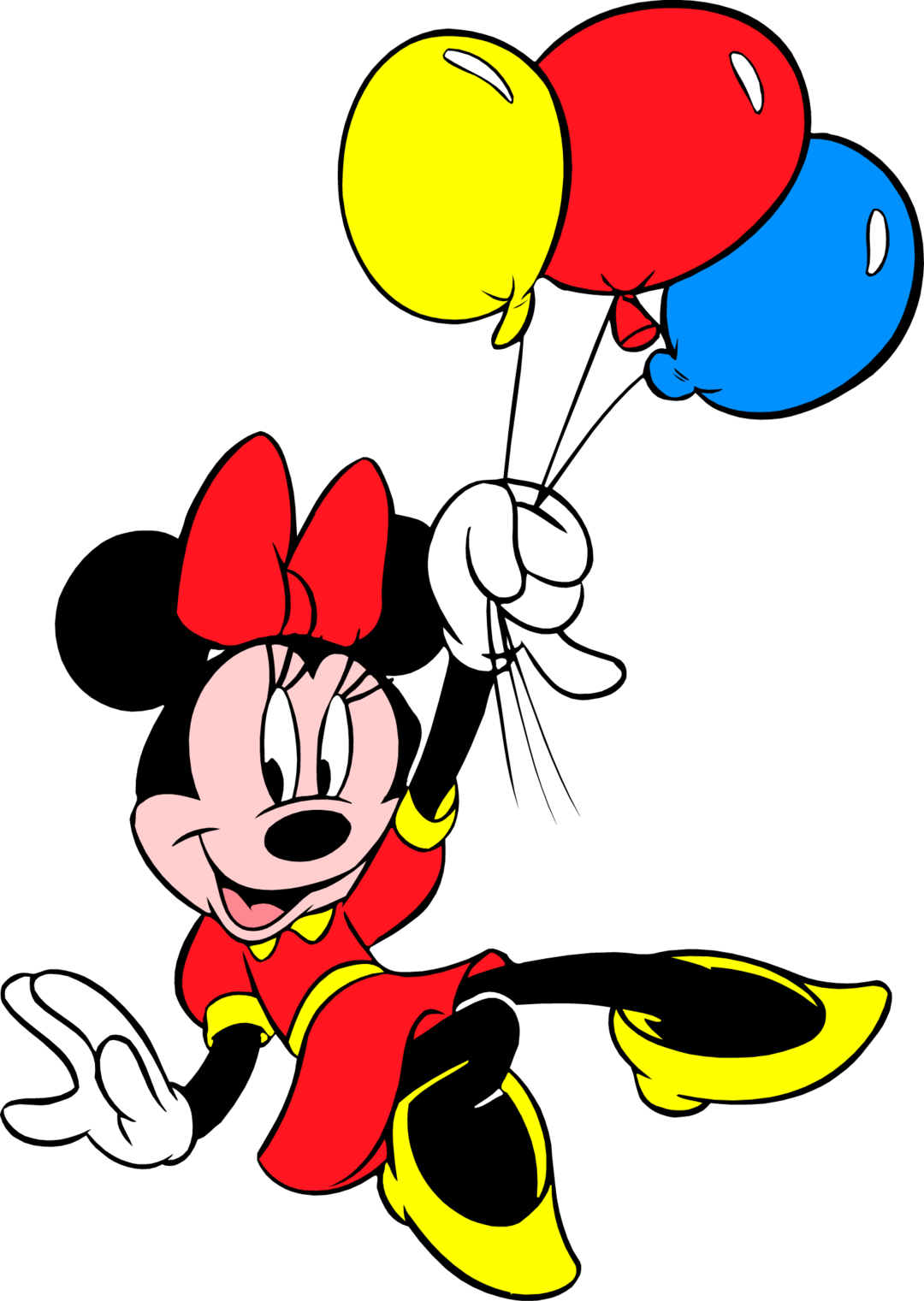 Minnie Mouse Coloring Pages Clipart (1080x1521), Png Download