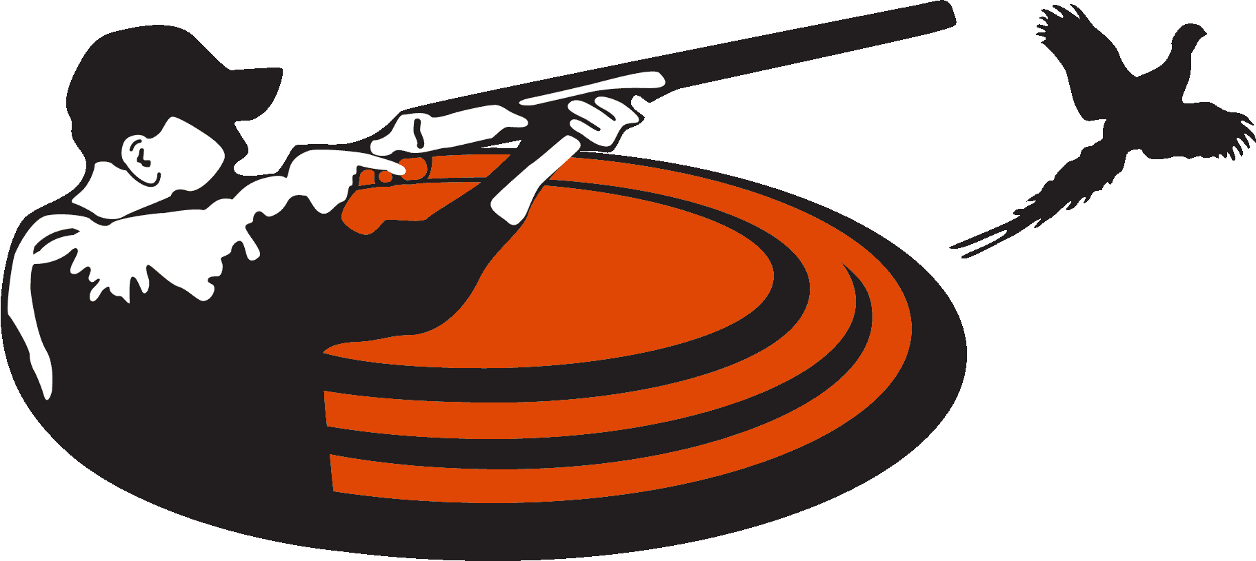 Clay- Pigeon Clipart - Clay Pigeon Shooting Vector - Png Download (1821x814), Png Download