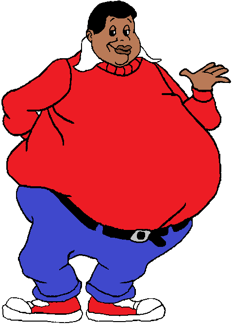 Fat Albert Png - Fat Black Guy Cartoon Clipart (478x668), Png Download