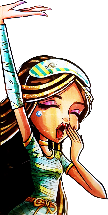 Monster High Cleo Is Tired Clipart (458x906), Png Download