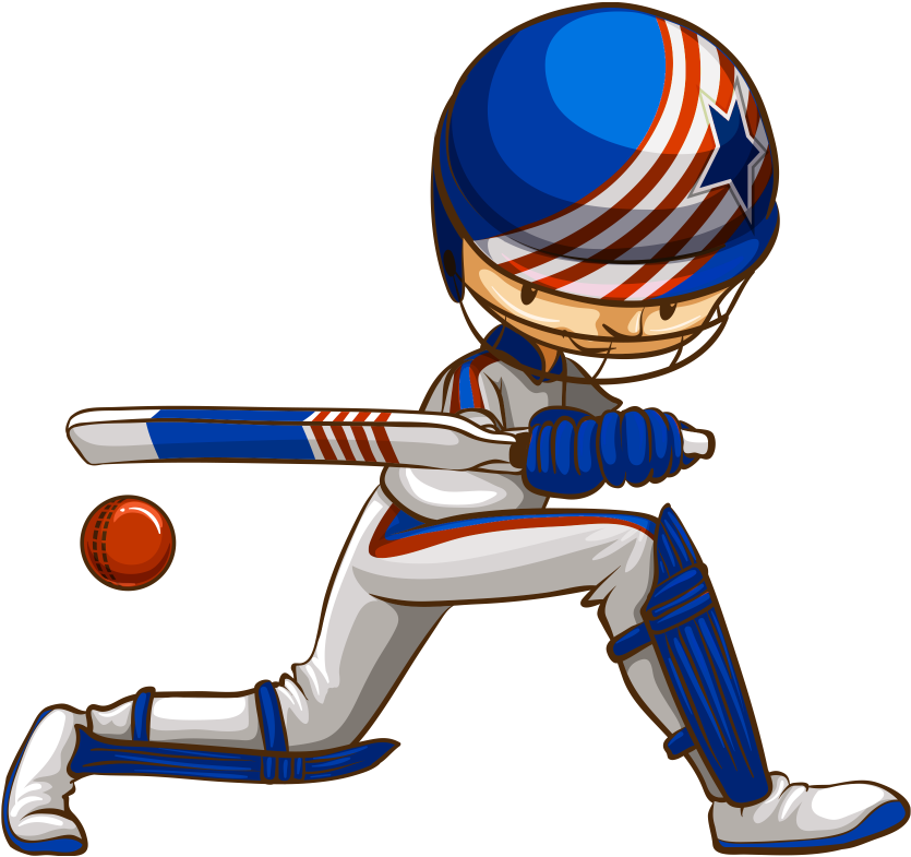 Cricket Png - Cartoon Drawing Of A Cricket Sport Clipart (1024x1024), Png Download