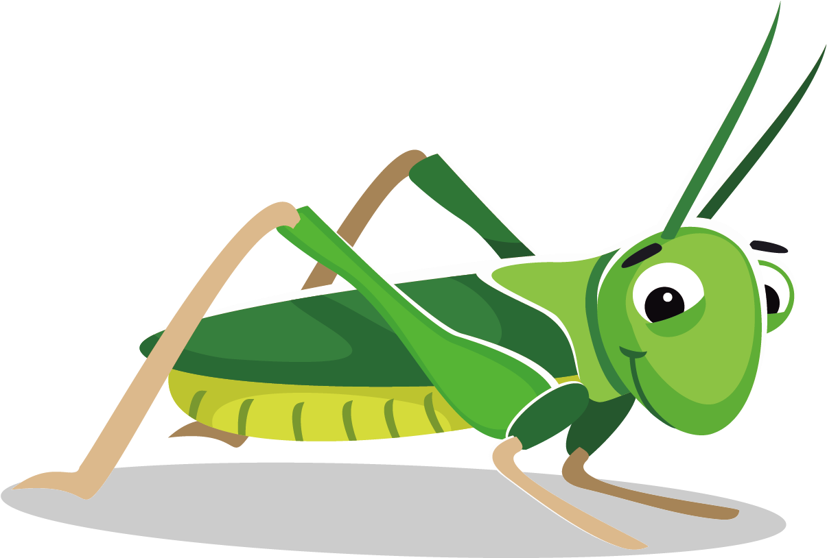 Transparent Grass Cartoon Png - Grasshopper Clipart Png (1205x814), Png Download