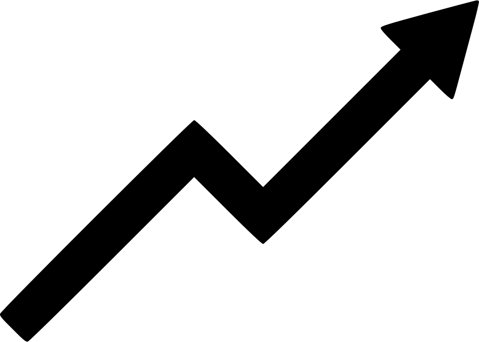 Arrow - Growth Icon Png Clipart (980x700), Png Download